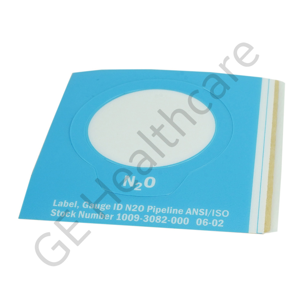 Label Gauge ID Blue/White N2O Pipeline ANSI/ISO Label Gauge ID Blue/White N2O Pipeline ANSI/ISO