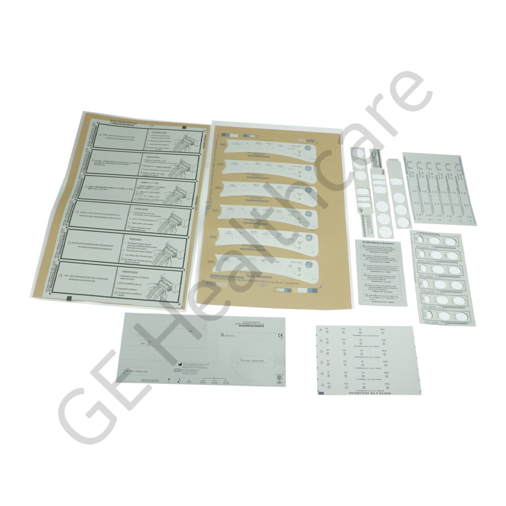 Label Kit Corometrics 250CX LANG 2 Label Kit Corometrics 250CX LANG 2