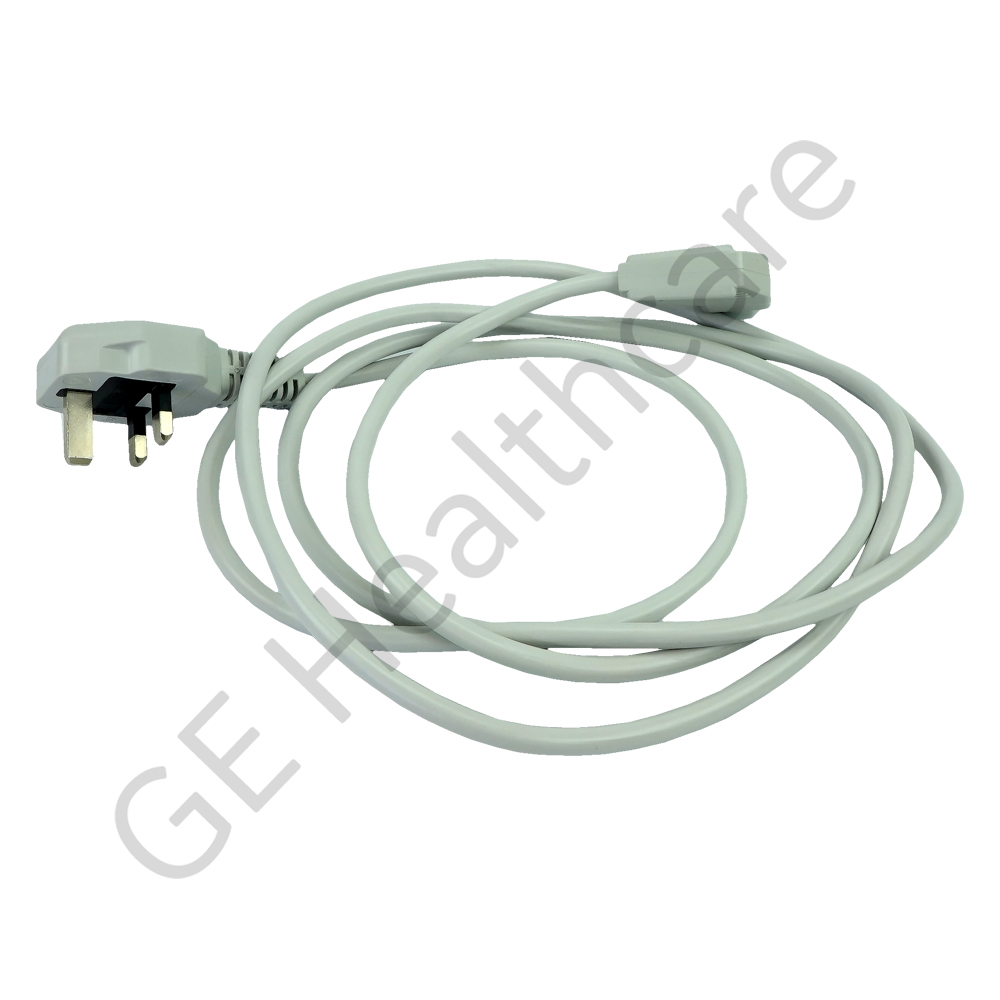 Power Cord UK Right Light Gray Power Cord UK Right Light Gray